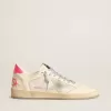 Ball Star LTD voor dames van nappaleer en mesh met suède ster en leren hielstuk