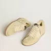 Ball Star LTD voor dames van suède en schapenvacht met witte lakleren ster