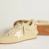 Ball Star LTD voor dames van suède en schapenvacht met witte lakleren ster