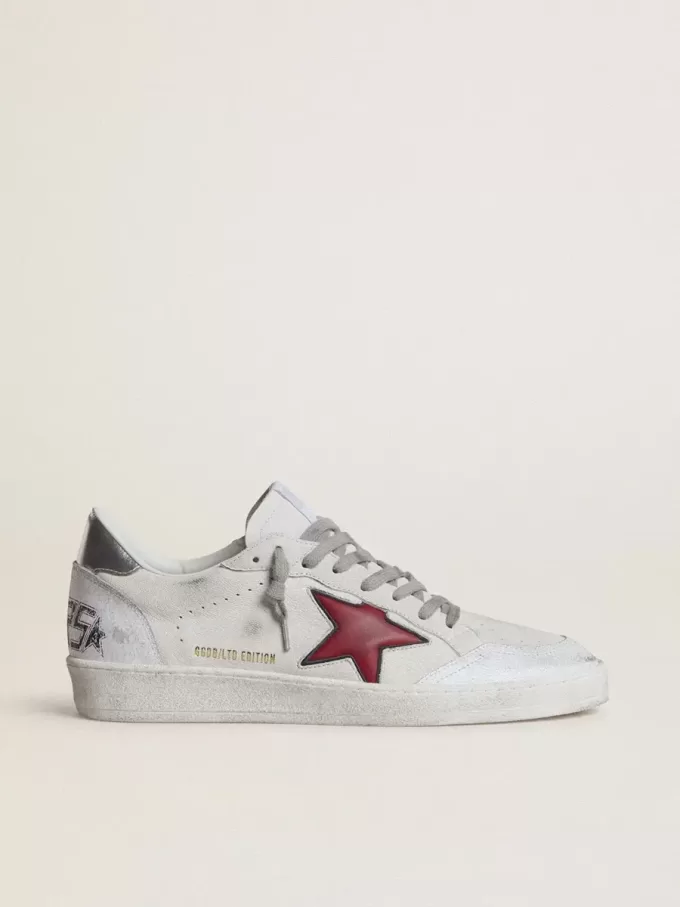 Ball Star LTD voor heren met rode ster en zilveren hielstuk