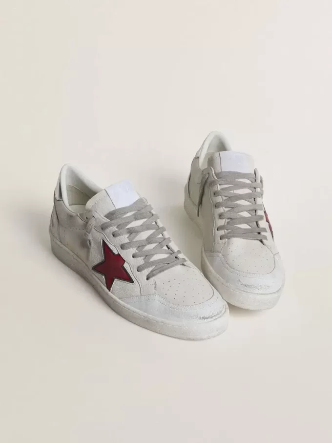 Ball Star LTD voor heren met rode ster en zilveren hielstuk