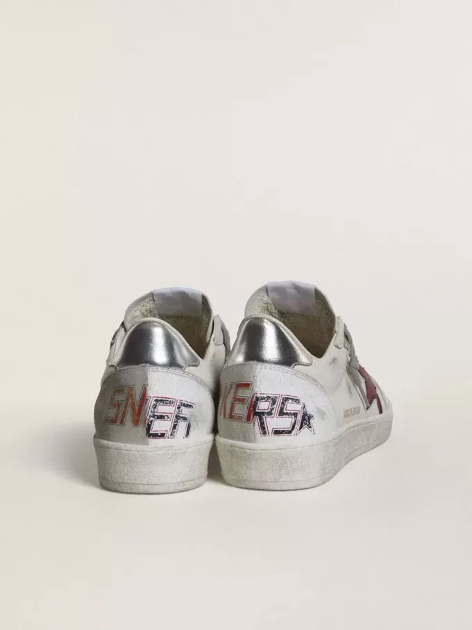Ball Star LTD voor heren met rode ster en zilveren hielstuk