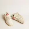 Ball Star LTD voor heren van nappaleer met witte ster en Swarovski-kristallen hielstuk