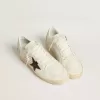 Ball Star met bordeauxrode ster van krokodillenleer en gouden hiellip