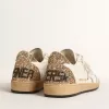 Ball Star met metallic leren ster en glitter hielstuk