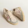 Ball Star met roze suède ster en metallic leren inzetstukken