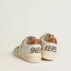 Ball Star met ster van ponyhuid met dierenprint en tabakkleurige leren hielflap