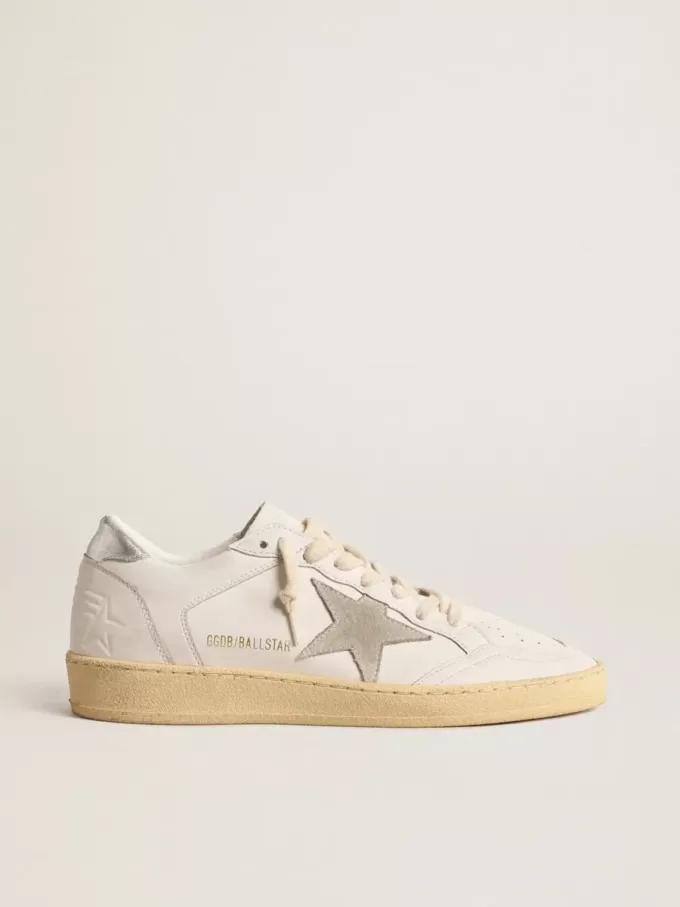 Ball Star met suède ster en metallic leren hielstuk