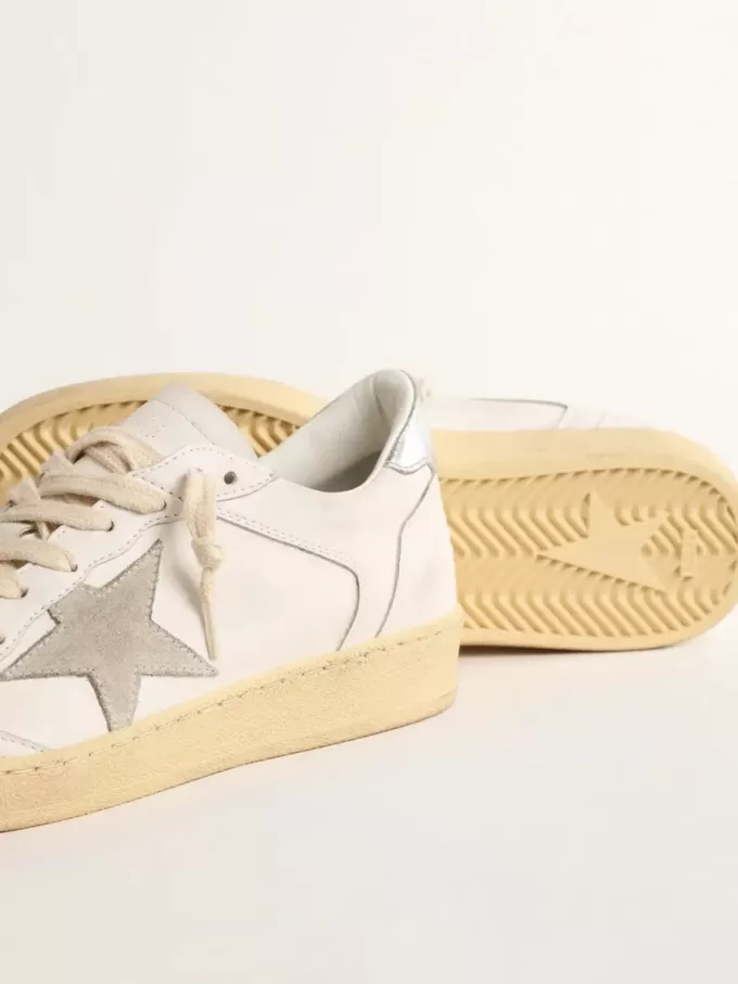 Ball Star met suède ster en metallic leren hielstuk