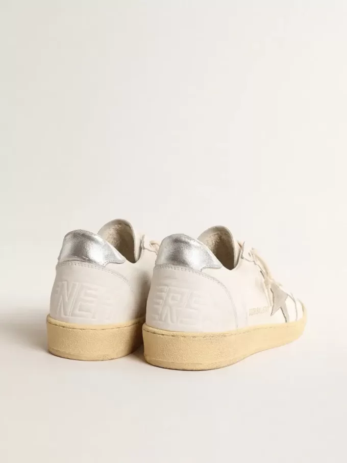 Ball Star met suède ster en metallic leren hielstuk