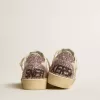 Ball Star met zilveren glitterster en roze glitter hielstuk