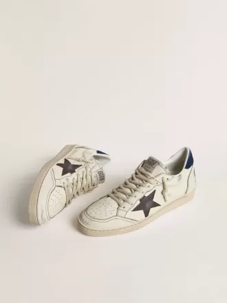 Ball Star met zwarte ster en blauwe suède hiellip