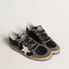 Ball Star voor dames in glitter met leren ster en metallic leren hielstuk
