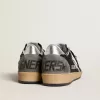 Ball Star voor dames in glitter met leren ster en metallic leren hielstuk
