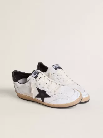 Ball Star voor dames in nappa met zwarte ster en zwarte hielband