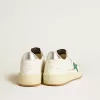 Ball Star voor dames met groene leren ster en metallic leren hielstuk
