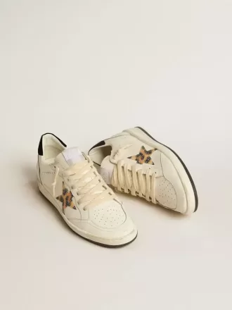 Ball Star voor dames met luipaardprintster versierd met Swarovski-kristal