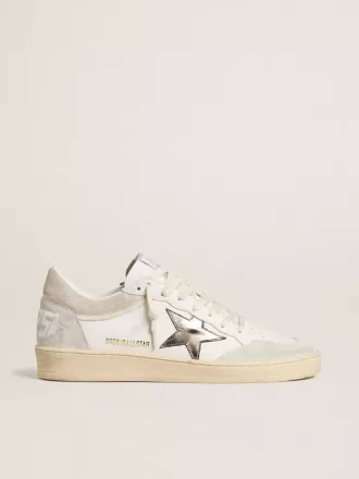 Ball Star voor dames met metallic leren ster en glanzende leren hielband