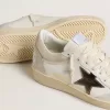 Ball Star voor dames met metallic leren ster en glanzende leren hielband