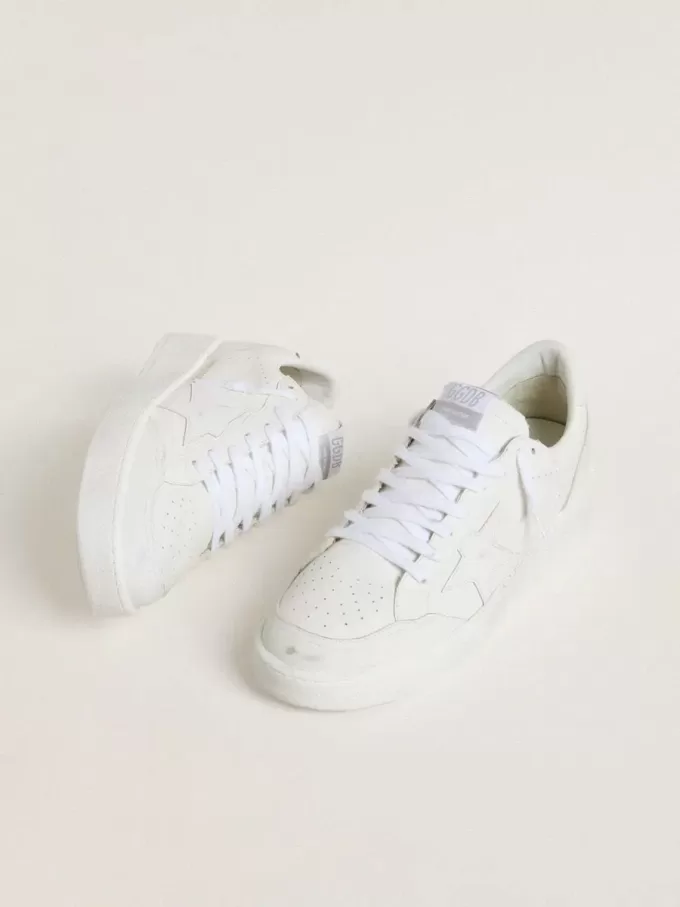 Ball Star voor dames met witte leren ster en hielstuk