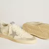 Ball Star voor dames met zilveren Swarovski-microkristallen ster en metallic zilveren leren hielstuk