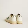 Ball Star voor heren met groene leren ster en metallic leren hielstuk