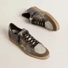 Ball Star voor heren van nubuck en suède met gouden metallic ster