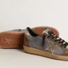 Ball Star voor heren van nubuck en suède met gouden metallic ster