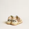 Ball Star Young in glitter en nappa met leren ster en hielstuk