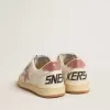 Ball Star Young in nappa met perzikroze glitterster en hielstuk