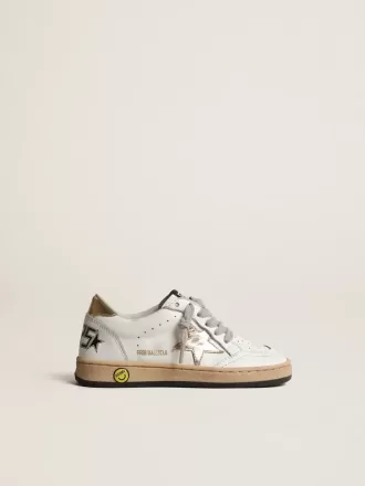 Ball Star Young met gouden metallic leren ster en hielstuk