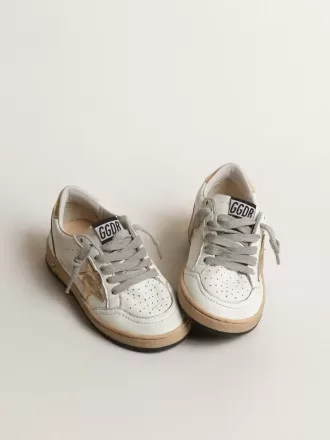 Ball Star Young met gouden metallic leren ster en hielstuk