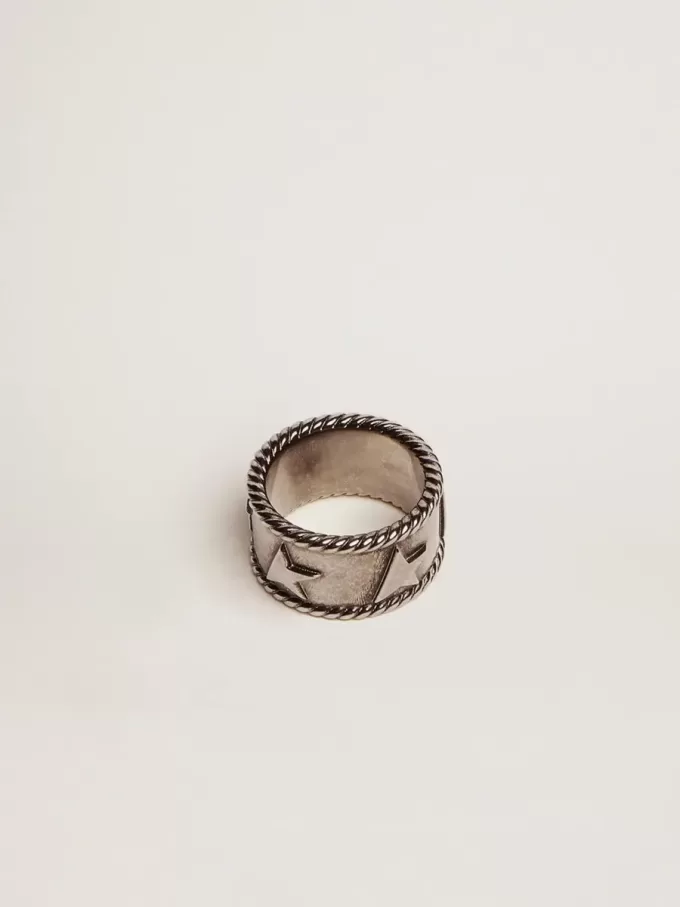 Bandring in antiek zilverkleur