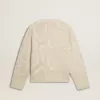 Beige CNY-trui voor dames met patronen