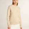 Beige damestrui met ‘Golden’-opschrift op de achterkant