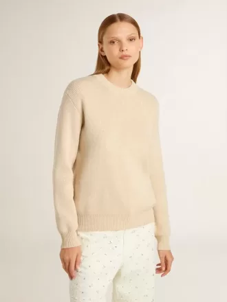 Beige damestrui met ‘Golden’-opschrift op de achterkant