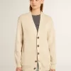 Beige damesvest met ‘Golden’-opschrift op de achterkant