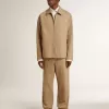 Beige herenbroek met patches