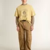 Beige herentrui met geborduurd logo