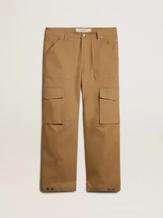 Beige kaki cargobroek