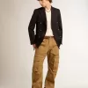 Beige kaki cargobroek