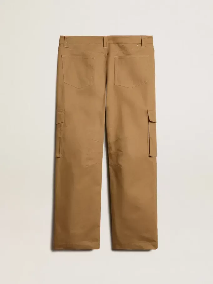 Beige kaki cargobroek