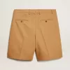 Bermudashort voor heren van beige katoen
