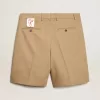 Bermudashort voor heren van beige katoen