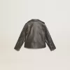 Bikerjack voor jongens van distressed leer