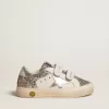 Bio-based May Teen in glitter met zilveren ster en hielstuk