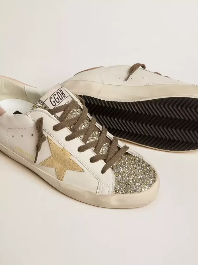 Bio-based Super-Star voor dames met platina glitter tong