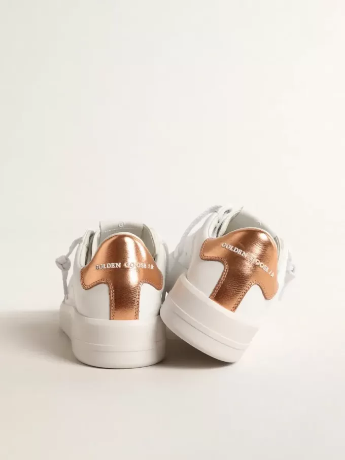 Bio-gebaseerde Purestar voor dames met bronzen metallic leren hielstuk