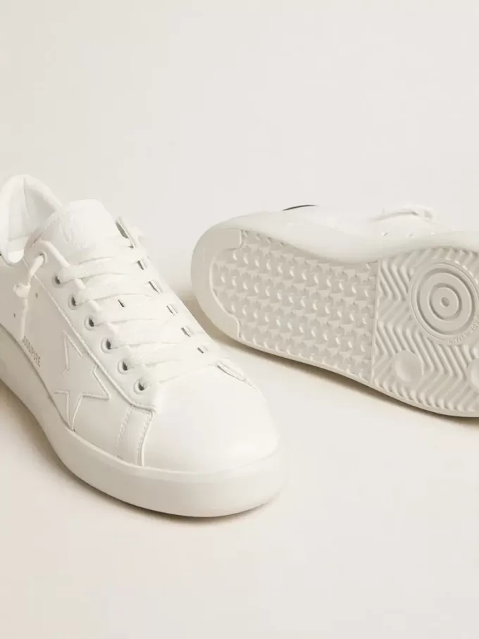 Bio-gebaseerde Purestar voor dames met witte ster en hielstuk met spiegeleffect