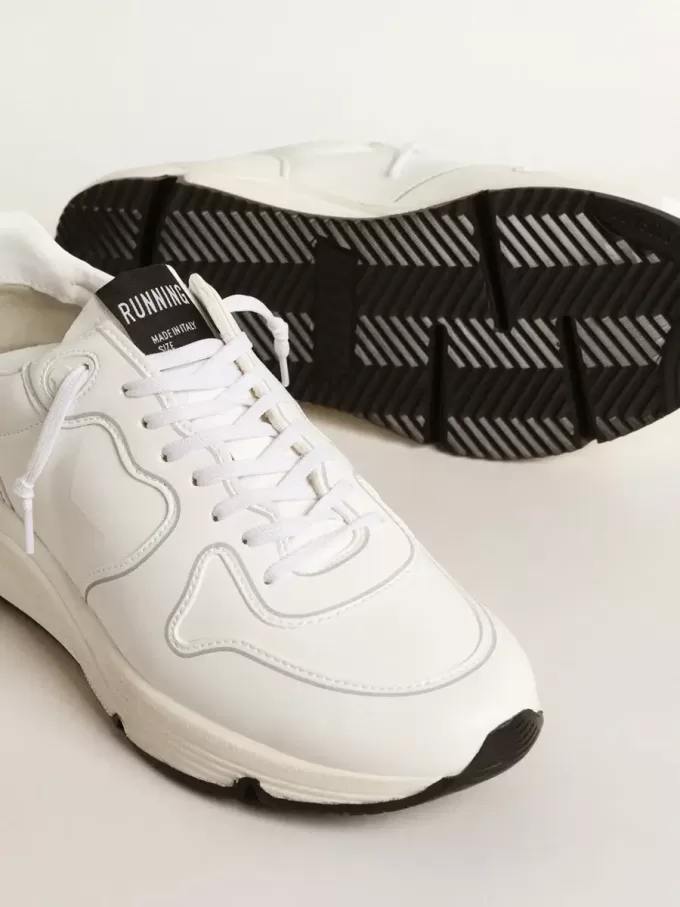 Biobased hardloopzool voor dames met witte ster en hielband